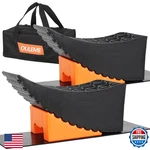 Ouleme Curved Leveling Blocks Raised Tire Change Ramp For Camper Travel. Fixed Price $98.14.