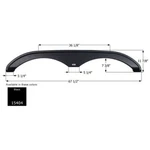 Icon 15404 Tandem Axle Fender Skirt FS5404 Black For Rv Pacific Coachworks. Fixed Price $262.79.