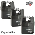 Master Pro Series Padlock (3) High Security Locks 6327NKA-3 W/ Bumpstop. Fixed Price $131.94.