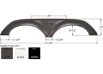 Icon 14984 Fender Skirt Tandem For Keystone Rv FS4175 Black. Fixed Price $239.48.