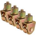 Skelang 4 Pcs Sliding Gate Wheels, 2.5" Groove Caster With Yellow. Fixed Price $69.82.