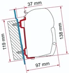 Fiamma F45S Awning Mounting Bracket Ford Transit & Mercedes Sprinter Vans. Fixed Price $129.99.