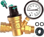 Morvat Adjustable Lead-free Brass Water Pressure Regulator With Oil Gauge. Fixed Price $30.00.
