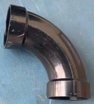 Lesso RLN304-020 2" Black Abs 90 Long Sweep Elbow Hub X Pipe Fitting New. Fixed Price $5.99.