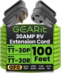 Gearit 30-AMP Extension Cord For Rv And Auto, (100-FEET) Ft, Green. Fixed Price $292.34.