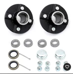 (2) Lug 4" Trailer Hub 1 Inch Bearings GL4854B 2000LBS Kit With Dust Cap Seal. Fixed Price $58.00.