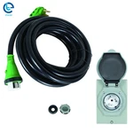 Amp 25/30/50FT Generator Power Cord & Inlet Box Nema 14-50P/SS2-50R. Fixed Price $126.91.