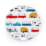 Camco Life Is Better The Campsite Small Salad Plate - White With Multicolor. Fixed Price $11.30.