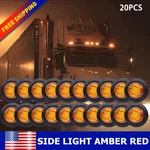 1" Round Led Bullet Clearance Side Marker Lights For Truck Trailer Rv 10/20/30X. Fixed Price $30.99.