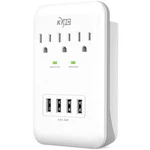 Kmc 3-OUTLET Wall Mount Surge Protector, 900 Joules, Usb 4.8 1 Pack, White. Fixed Price $17.30.