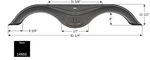 Icon 14955 Fender Skirt; Tandem Axle; Vehicle Fitment: Various Prime Time Rv. Fixed Price $262.13.