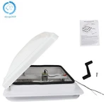 14" Rv Roof Vent Fan 12 6" Blades Lid Interior Garnish White For Trailer. Fixed Price $46.19.