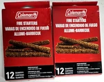 24 Coleman Firestarter Sticks Water Resistant Light Even When Wet. Fixed Price $9.93.