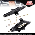 Set Rv Campertrailer Stabilizer Leveling Scissor Jack Kit 24" 5000LBS Load. Fixed Price $52.56.