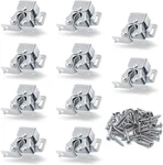 Luomorgo 10 Pack Double Roller Catch Cabinet Latches With Pieces, Silver. Fixed Price $10.69.