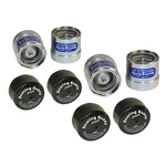 Two Pairs Of 2.441" Chrome Bearing Buddy Protectors With Bras (B-42440-23BPR). Fixed Price $94.84.
