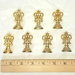 *lot Of 7* Vintage Gold Brass Ornate Scroll Top Design Wax Sealing Stamps. Fixed Price $68.99.