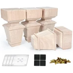 Crapapfert Wooden Furniture Legs, Set Of 4 Replacement 5INCH,. Fixed Price $34.54.