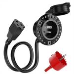 Mictuning 15A Rv Shore Power Inlet Waterproof W/ Integrated 18 Inch Extension. Fixed Price $32.55.