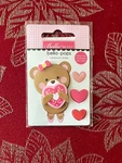 Rare & Retired Beary Sweet Love You Doodlebug Bella-pops 3D Stickers. Fixed Price $8.50.