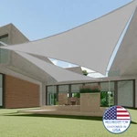 2-7FT Gray Sun Shade Sail Canopy Outdoor Shelter Cover Patio Awning Garden. Fixed Price $66.41.
