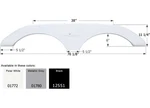 Icon 01780 FS1772 Tandem Axle Fender Skirt - Keystone Montana Rvs Metallic Grey. Fixed Price $153.90.