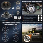 12X2 Trailer Brake Drum Kit 5200LB Axle 6 On 5.5 Dexter Rv. Fixed Price $137.99.