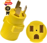 Rvhouse Electrical Adapter Nema 10-50P To 50AMP 6-50R, Yellow. Fixed Price $31.98.