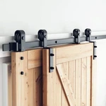 Smartstandard 6 Bypass Sliding Barn Door Hardware Kit - Feet, Brown. Fixed Price $100.88.