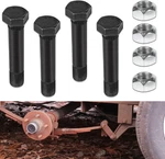 4 Pack 9/16"-18 X 3" Long Trailer Leaf Spring Shackle Bolts W/lock Nuts, Fit Fo. Fixed Price $18.58.