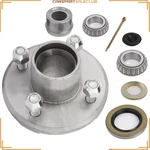 For 3500 Lbs Axle Bearings With Trailer Galvanized Hub On 4" L68149 L44649. Fixed Price $62.21.