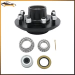 With Bearing Kit 8 On 6.5" Trailer Hub Assembly #42 Spindle For 7000 Lb Axle. Fixed Price $97.74.
