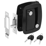 Welluck Rv Entry Door Lock With Paddle Deadbolt, 100% Metal Camper Key, Black. Fixed Price $43.99.