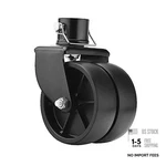 Rockane Dual 6'' Black Trailer Jack Swivel Caster Wheel 2000LBS. Fixed Price $41.84.