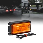 2.5" Amber Led Trailer Side Marker Light Black Bezel Dot Fmvss 108 Sae P2PC. Fixed Price $7.25.