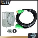 Set Rv Extension Power Generator Cord 30AMP 15FT+4-PRONG Inlet Box Nema L14-30. Fixed Price $41.97.