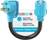 Circlecord Nema TT-30P To L14-30R Adapter Cord, Amp Prong Genera. Fixed Price $47.99.
