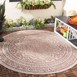 Safavieh Courtyard Collection 7'10" Round Light Beige/terracotta CY8734 Indoor/. Fixed Price $117.58.