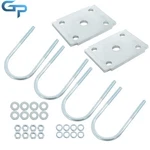 Trailer Leaf Spring U-bolt Kits For 5200-7000LBS 3" Round 7" Long Axle. Fixed Price $18.25.