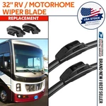 32 Inch Wiper Blade Pair For Rv Motorhomes W/standard 9MM Large 12MM J-hook. Fixed Price $42.98.