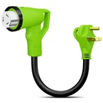 Leisure Cords 12" 90-DEGREE Dogbone Rv Adapter 30 Amp Male To 50 Green. Fixed Price $50.99.