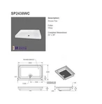 Specialty Recreation SP2438WC Rv Shower Pan 24" X 38" Center Drain White - Abs. Fixed Price $198.89.