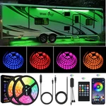 Vbakor Rv Awning Lights, 50FT Underglow Led Kit, 12V Multi-color Ex.... Fixed Price $64.63.