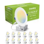 12 Pack 6 Inch Led Recessed Lighting With Junction BOX,5CCT,ULTRA-THIN Recess.... Fixed Price $146.10.