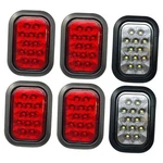 5X3 4X Red 2X White Rectangle Light 12 Led Stop/turn/tail +. Fixed Price $129.52.