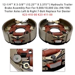 2PCS 12-1/4" X 3-3/8" (12.25" 3.375") Hydraulic Trailer Brake Assembly#. Fixed Price $165.73.