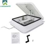 12V Fan W/ Tape White Lid Interior Garnish 14" Rv Trailer Roof Vent Complete. Fixed Price $47.95.