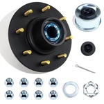 8 On 6.5" Trailer Hub Kit 7,000 Lbs 1.25"-1.75" Tapered Spindle Lug. Fixed Price $65.99.
