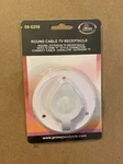 Prime Products 08-6208 White Round Exterior Cable Tv Receptacle. Fixed Price $7.65.