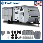 8 Layers Top Camper Cover Windproof Travel Trailer Rv Fit 24' 27'. Fixed Price $137.75.